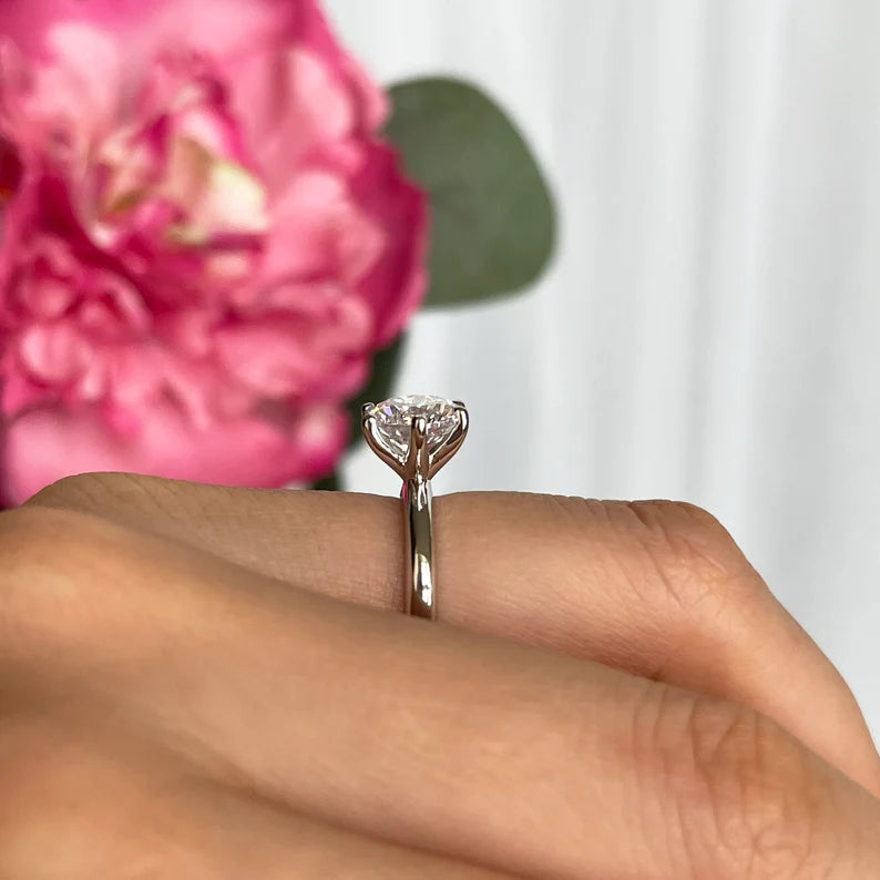 "A single spark to light a lifetime – Classic Solitaire in Pure Silver."