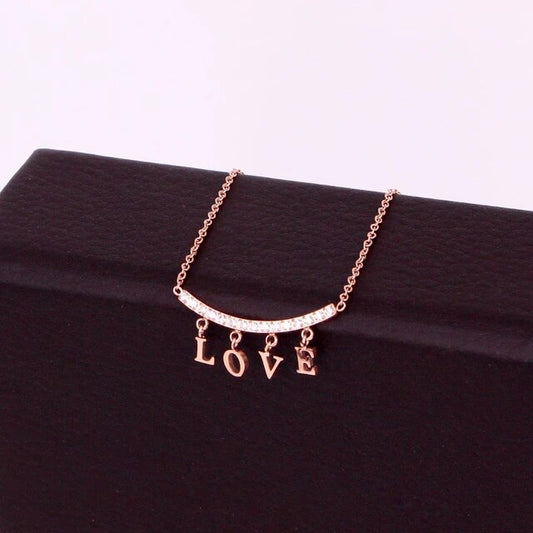 "Anti-tarnish Gold necklace with a polished finish."