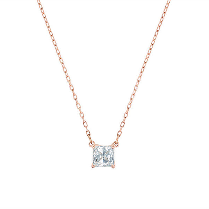 "Where elegance meets geometry, with a touch of solitaire brilliance."
"Shine bright with the perfect square solitaire pendant."