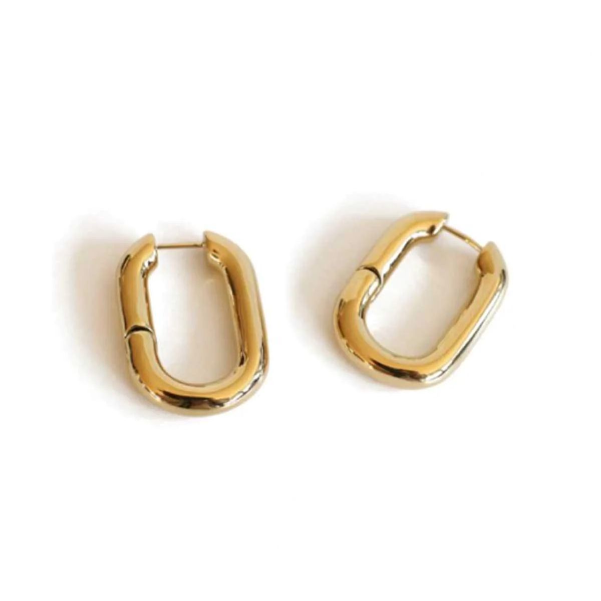 Oval Hoop Earrings