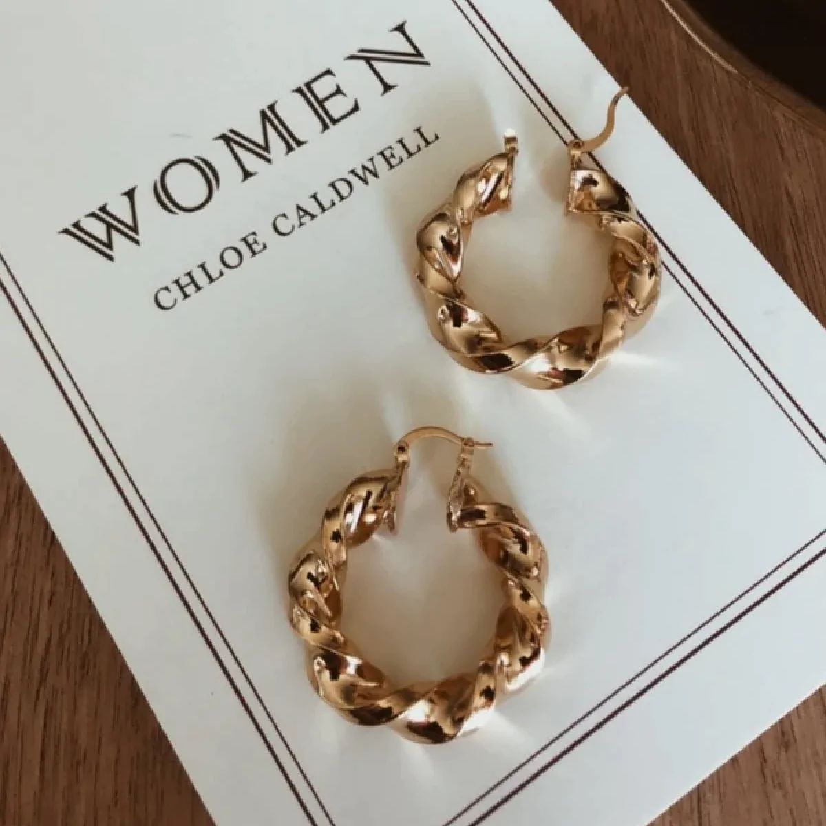 Twisted Hoop Earrings