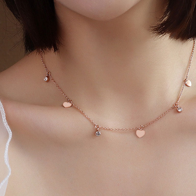 "The perfect symbol of love, a tiny heart with a crystal touch."