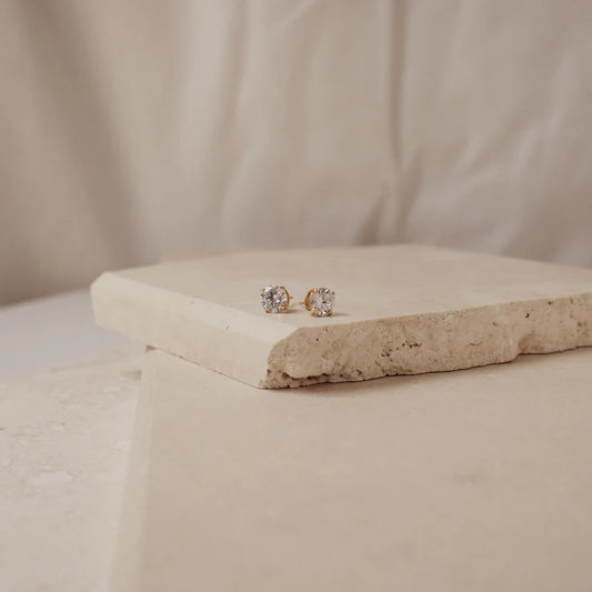 Marquis Solitaire Earrings