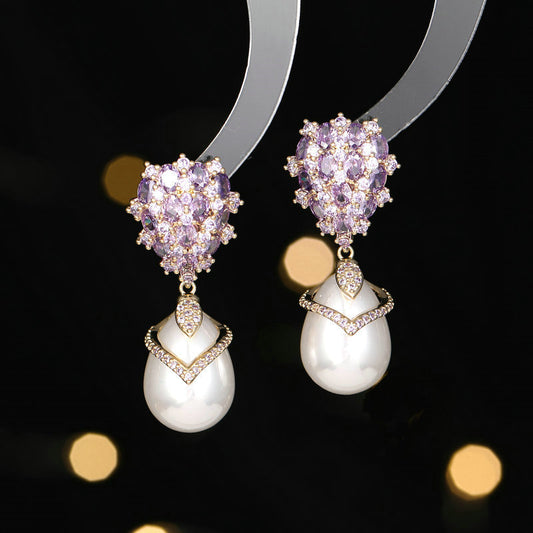 Bloom Pearl Drop Earrings