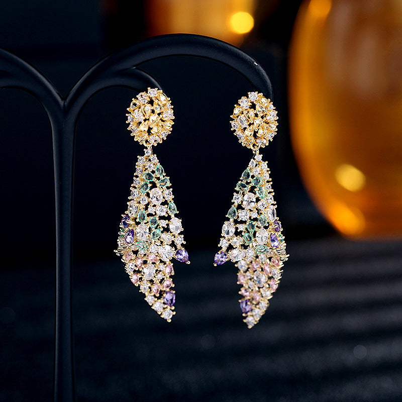 Bloom Multicolour Drop Earrings