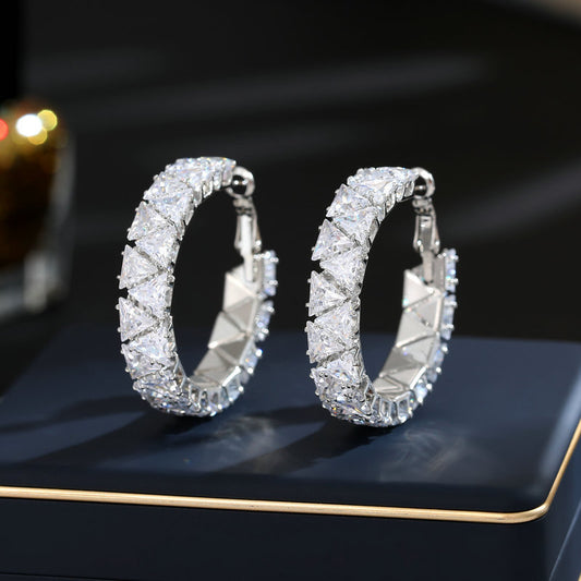 Crystal Arc Luxe Hoop