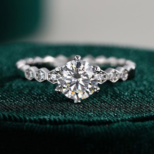 CELESTE SOLITAIRE MOISSANITE RING