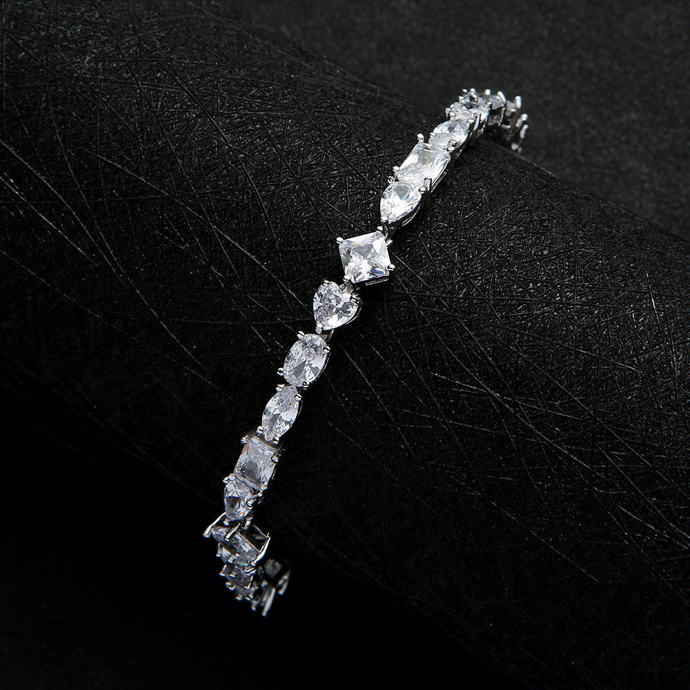 Celeste Mix-Cut Crystal Bracelet