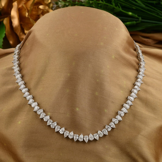 Up Down Tear drop Necklace