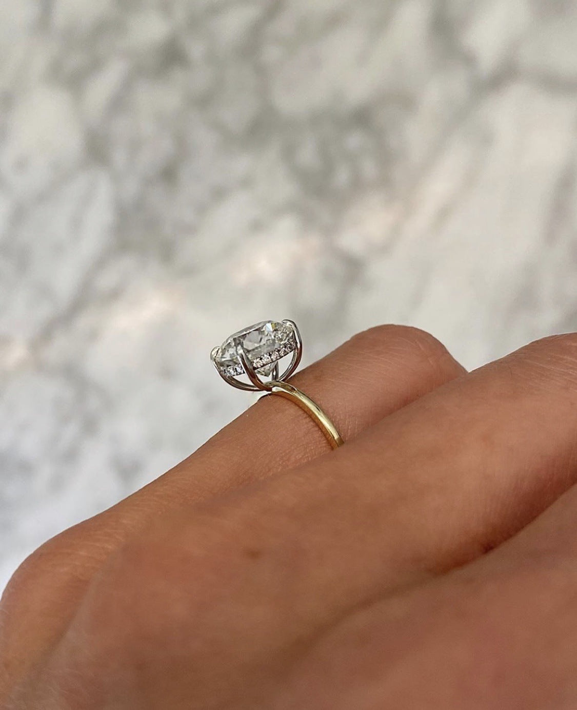 Lustre Solitaire Ring