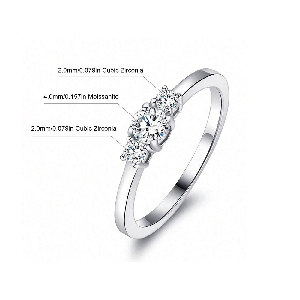 Sparkling Row of Ring