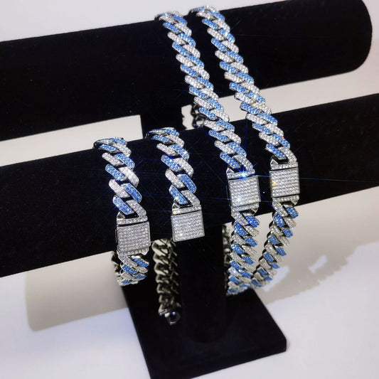 Prolong Blue Cuban Bracelet
