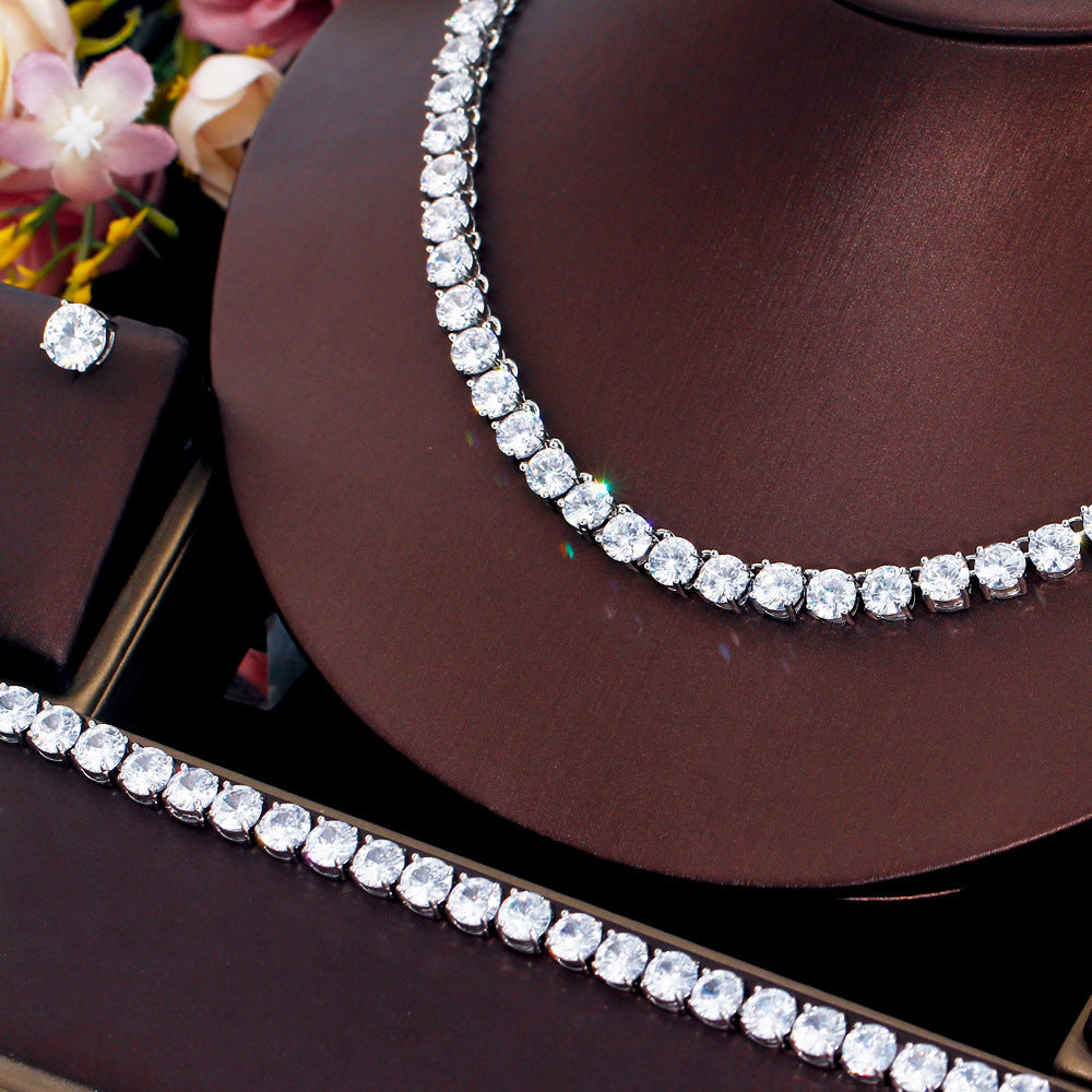 Purple & Pearl Diamond Necklace – Attrangi