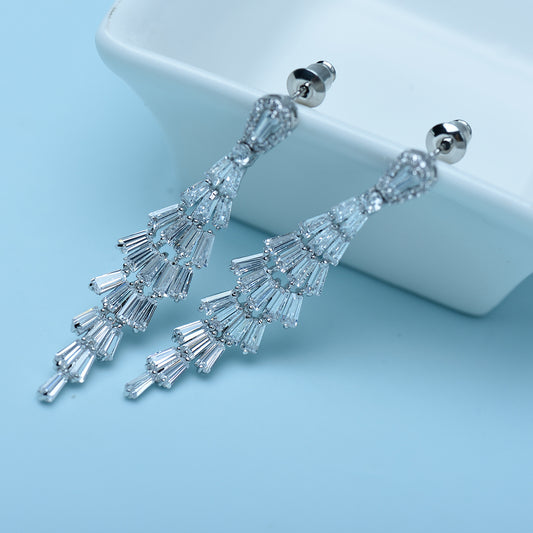 Celestial Tassel Crystal Earrings