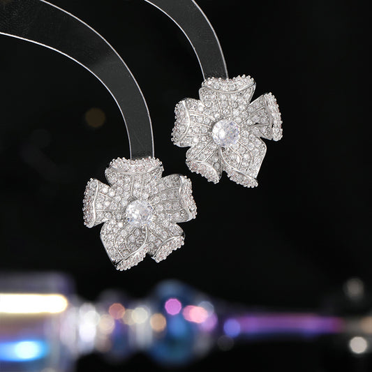 Crystal Bloom Studs