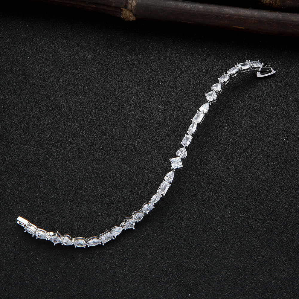 Celeste Mix-Cut Crystal Bracelet