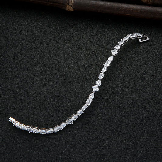 Celeste Mix-Cut Crystal Bracelet