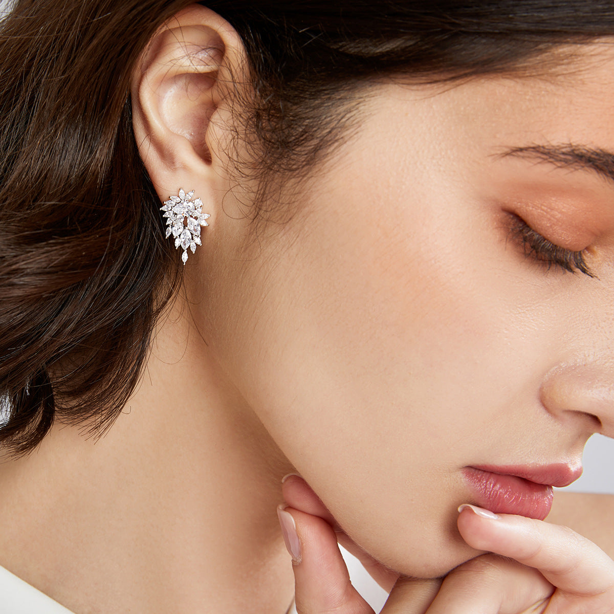 Floral Radiance Statement Earrings