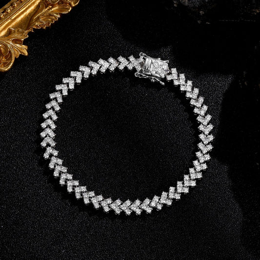 VORTEX CHEVRON TENNIS BRACELET