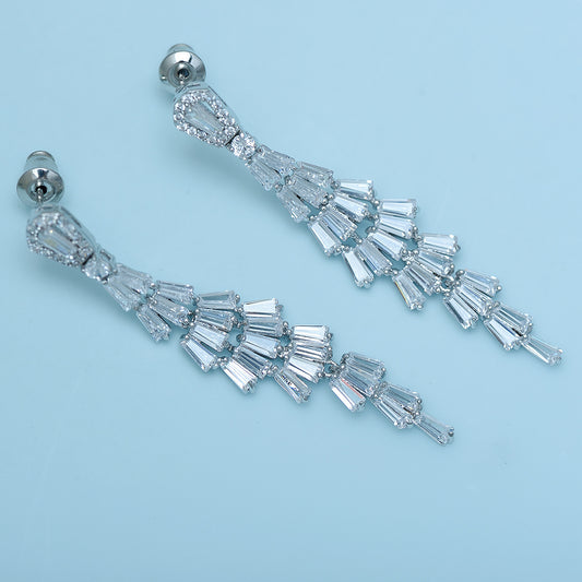 Celestial Tassel Crystal Earrings