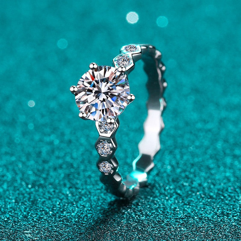 CELESTE SOLITAIRE MOISSANITE RING