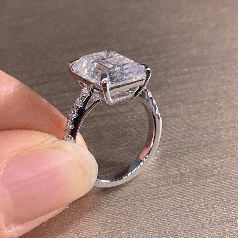 Giant Emerald Cut Diamond Ring