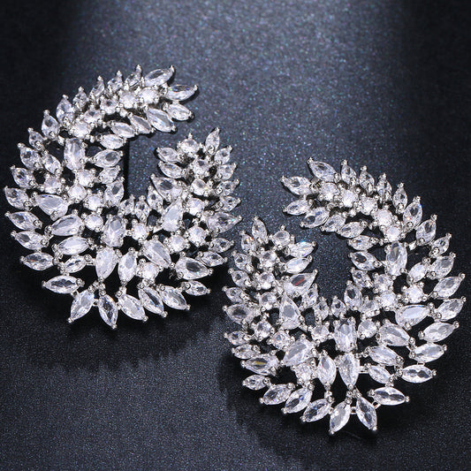 Zewar Enso Diamond Earrings