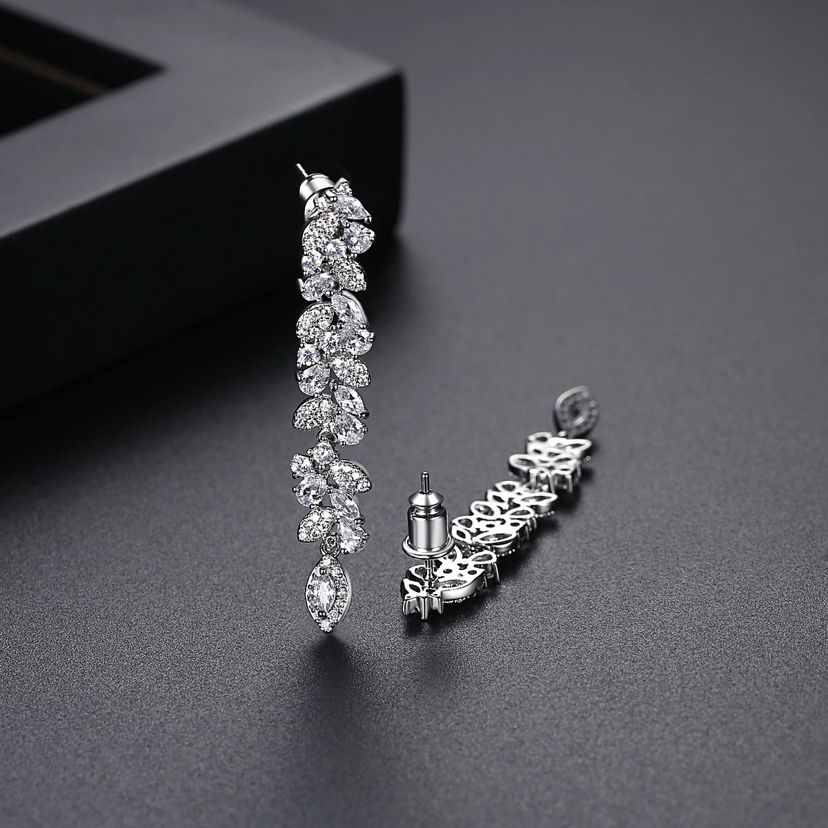 Ethereal Bloom Vertical Earrings