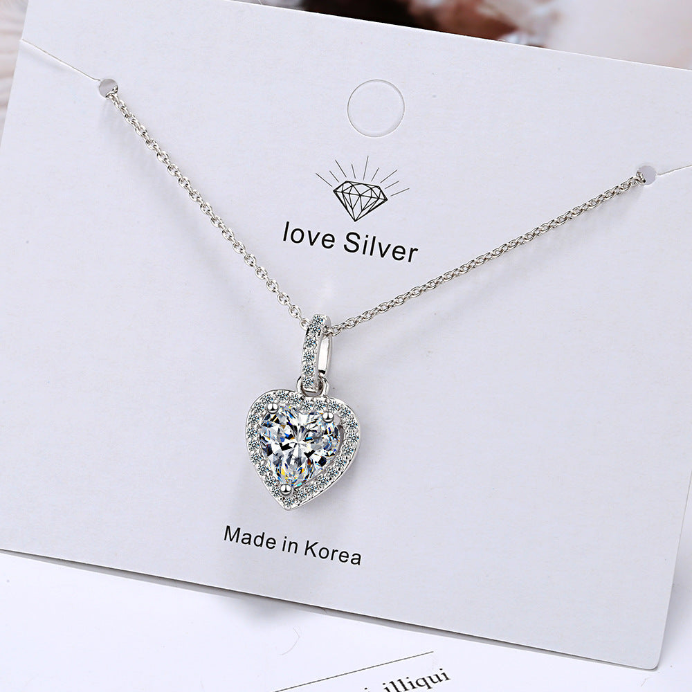 Forever Heart Solitaire Necklace