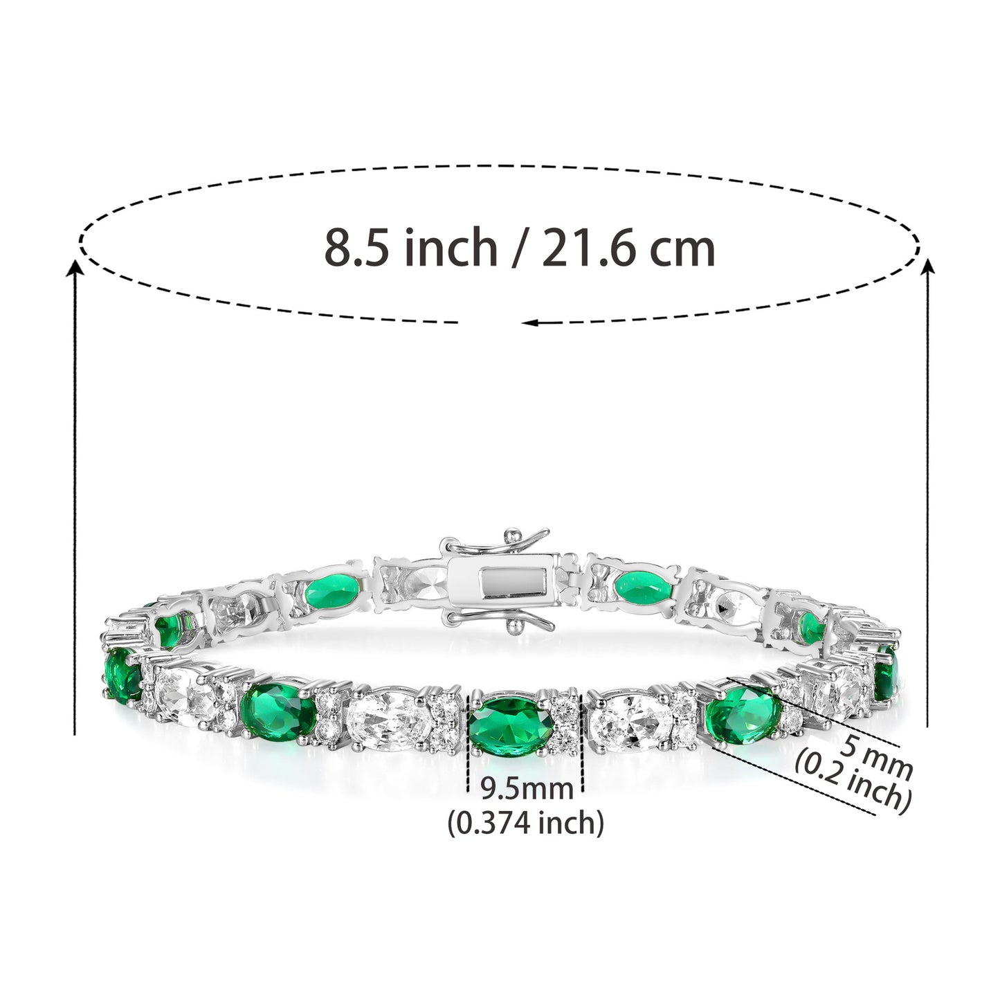 Celeste Emerald Brilliance Bracelet