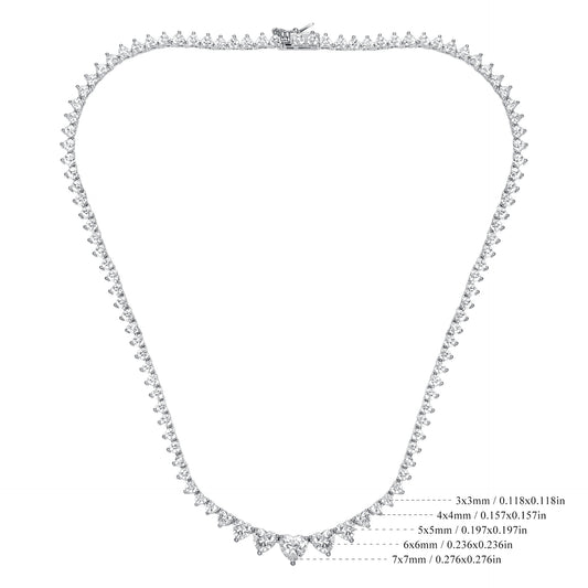 AMORA HEARTLINE NECKLACE