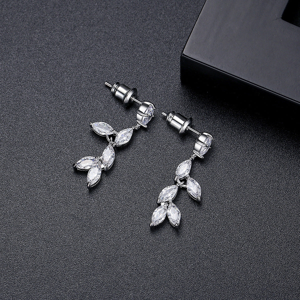Elara Crystal Vine Earrings