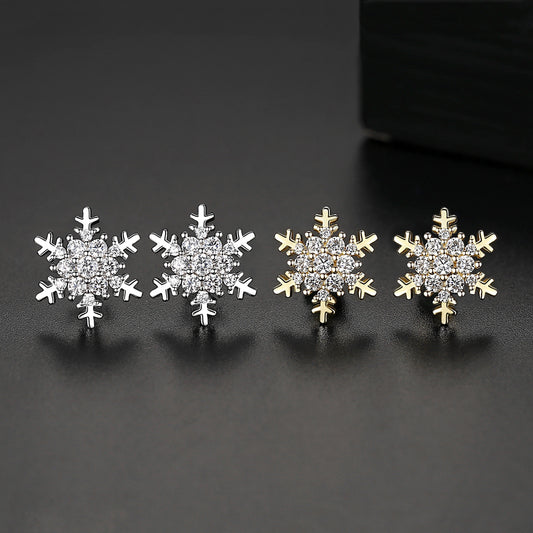 Snowflake Stud Earrings