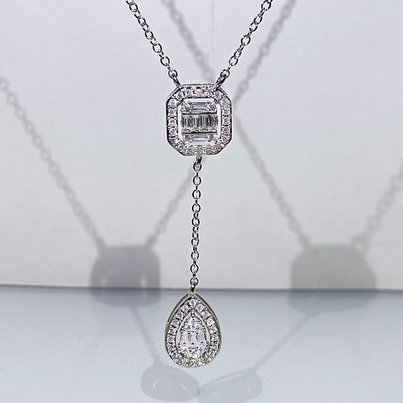 Pear Radiant Diamond Necklace Set