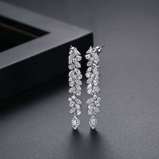 Ethereal Bloom Vertical Earrings
