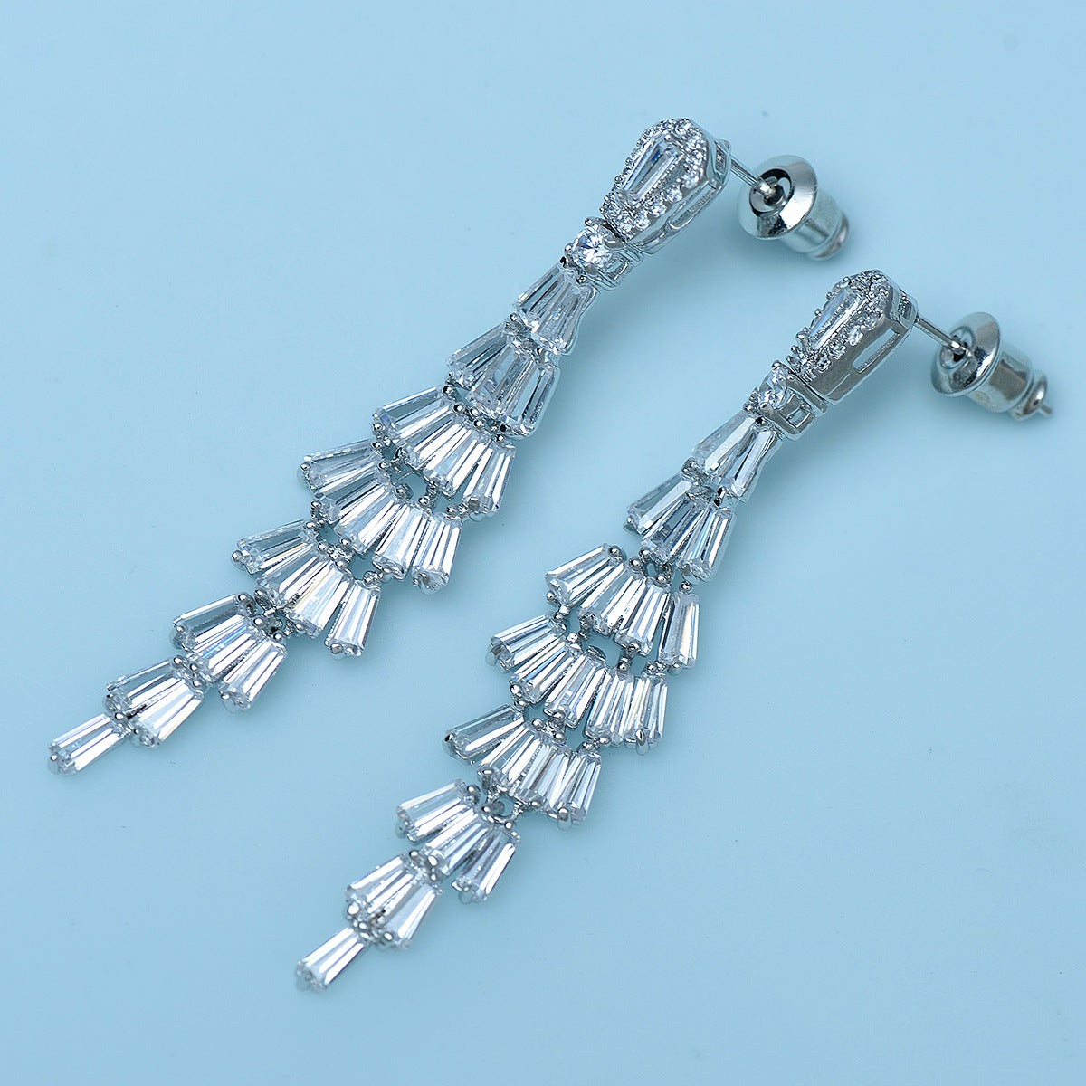 Celestial Tassel Crystal Earrings