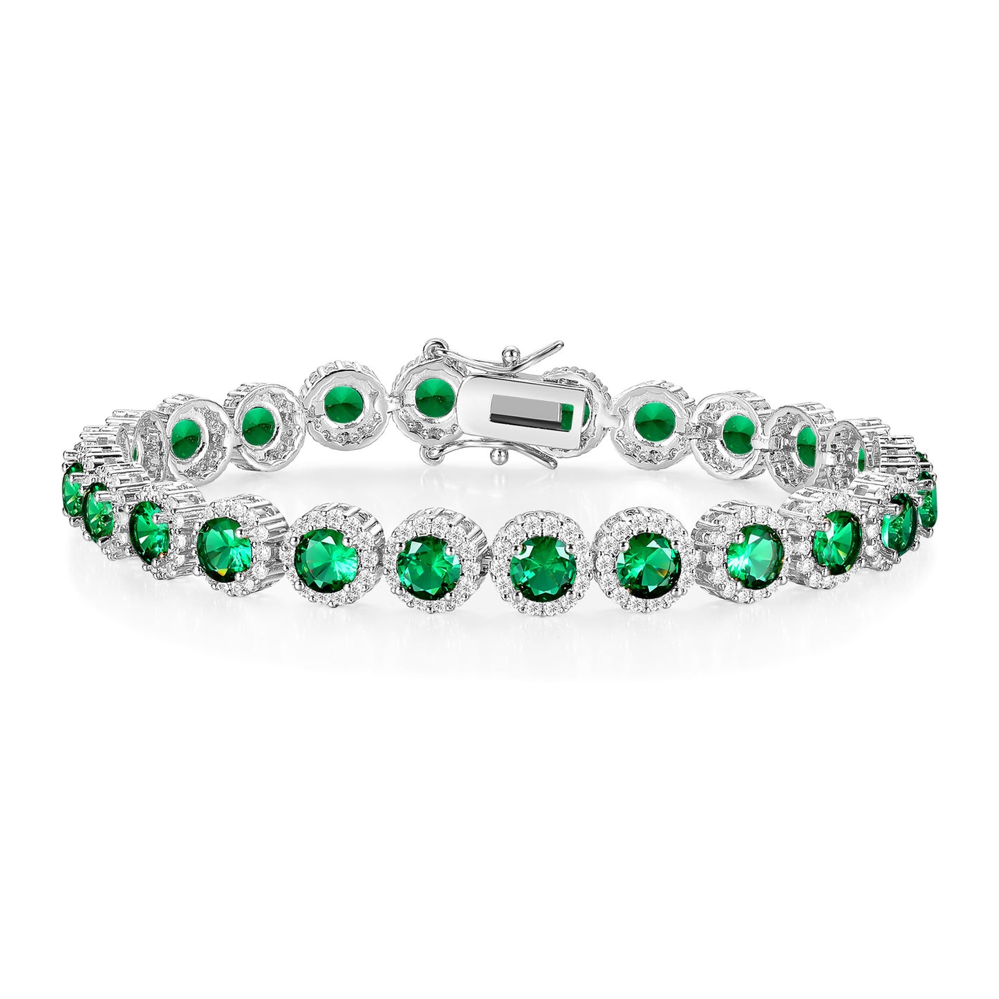 EMERALD IMPERIA HALO BRACELET