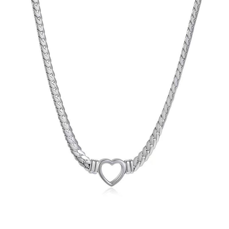 Cuban Link Heart Necklace