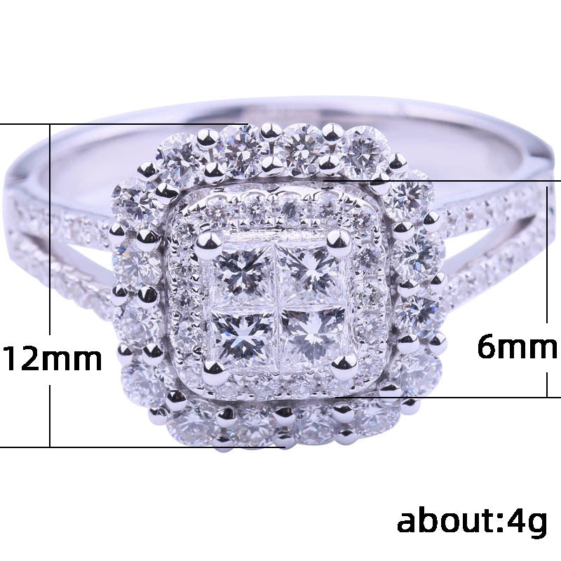 Marry Me Diamond Ring (925 Sterling Silver)