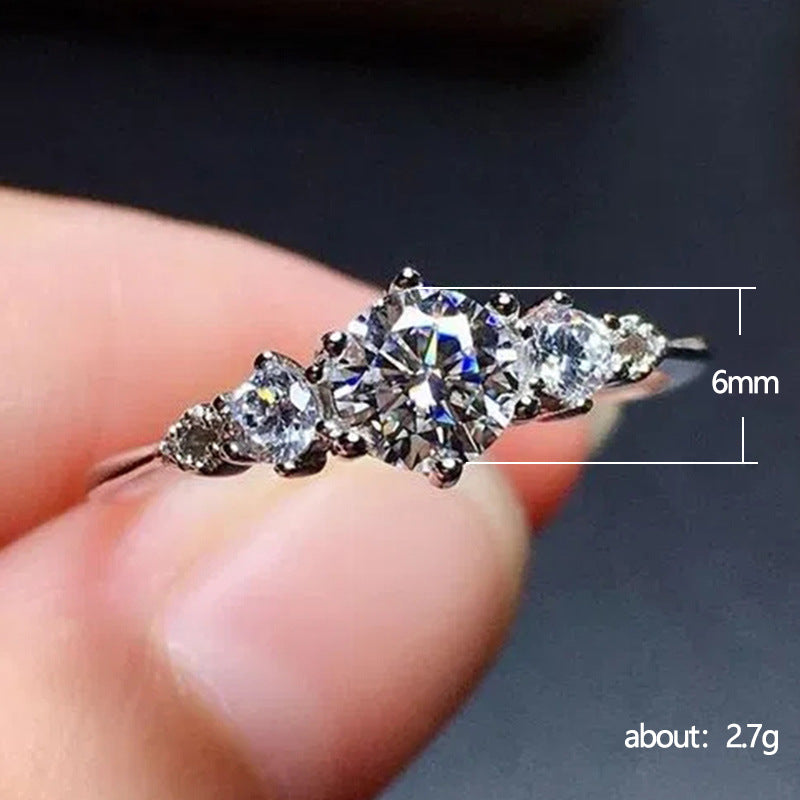 constellation Diamond Ring (925 Sterling Silver)