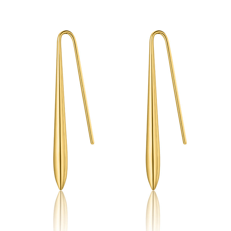 Long Tapered Dangle Earrings