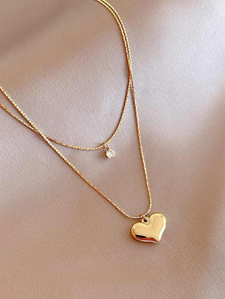 Desirable Heart Layered Necklace