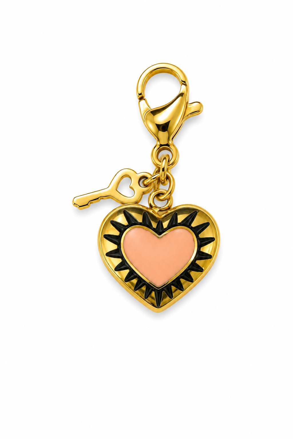 Guarded Heart Charm — 18K gold plated, Zewar.co
