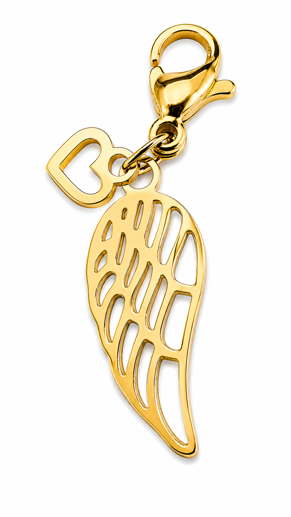 Angel Wing Charm — 18K gold plated, Zewar.co