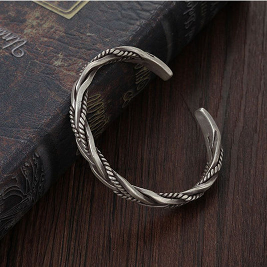 Modern Braided Cuff Bracelet