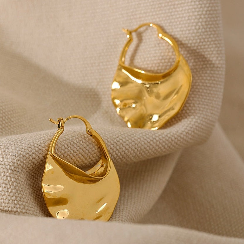 Triton Hammered Earrings