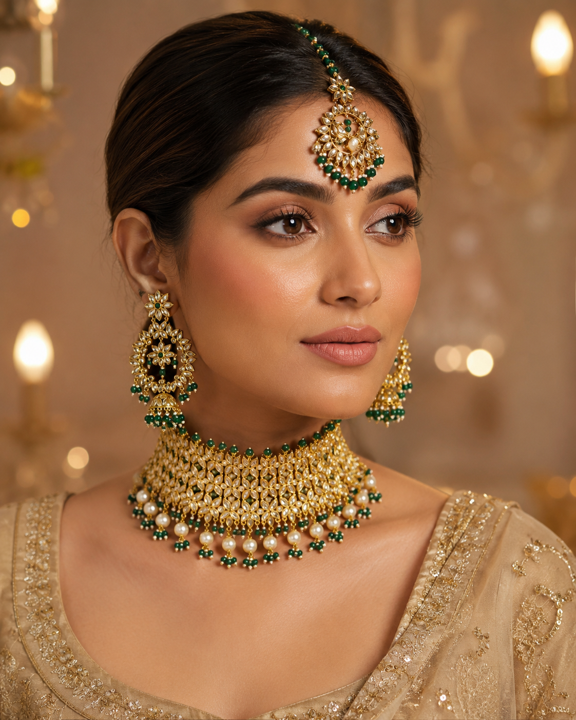Polki Royal Highness Necklace Set