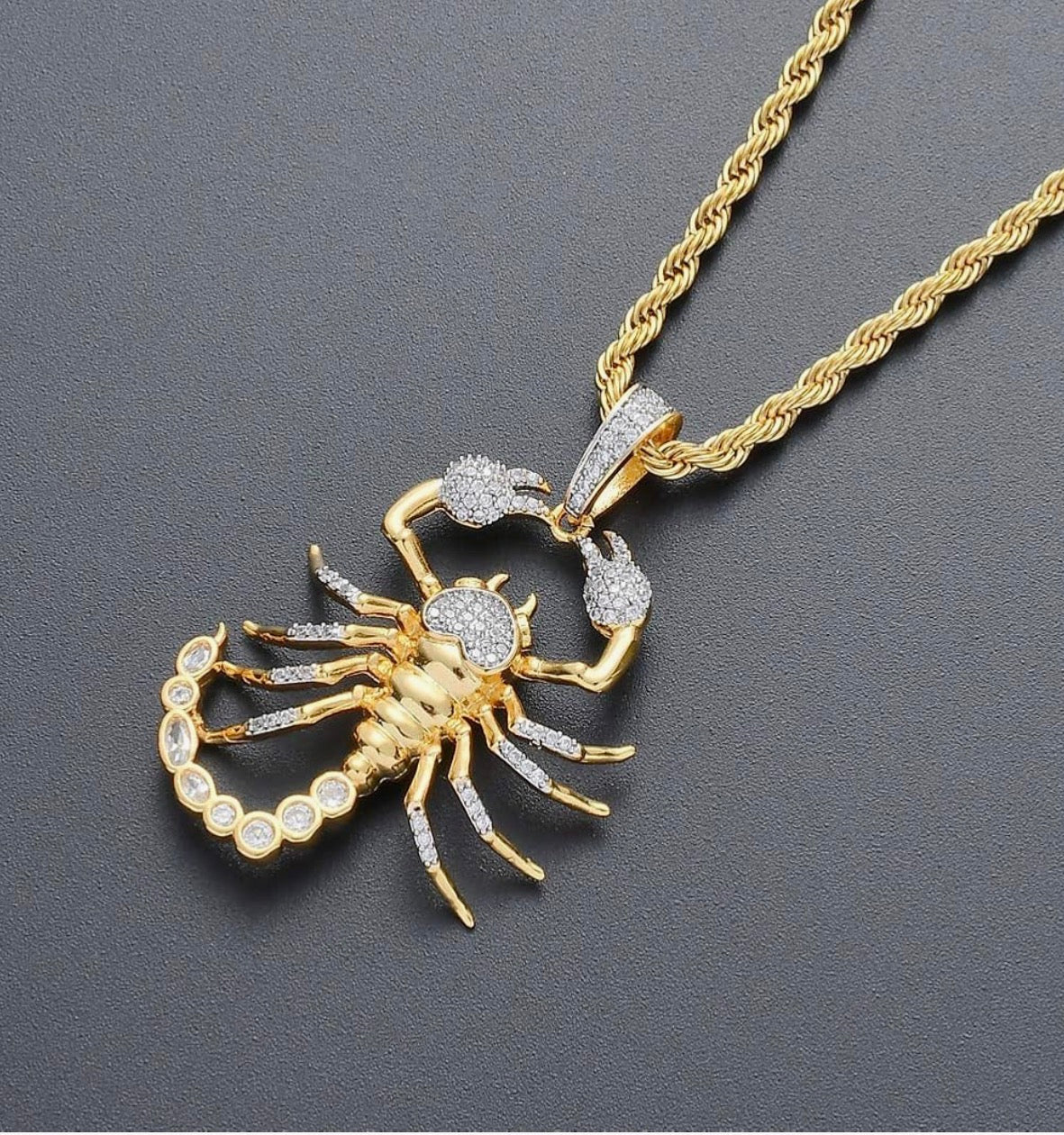 Iced Out Scorpion Necklace