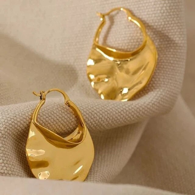 Triton Hammered Earrings