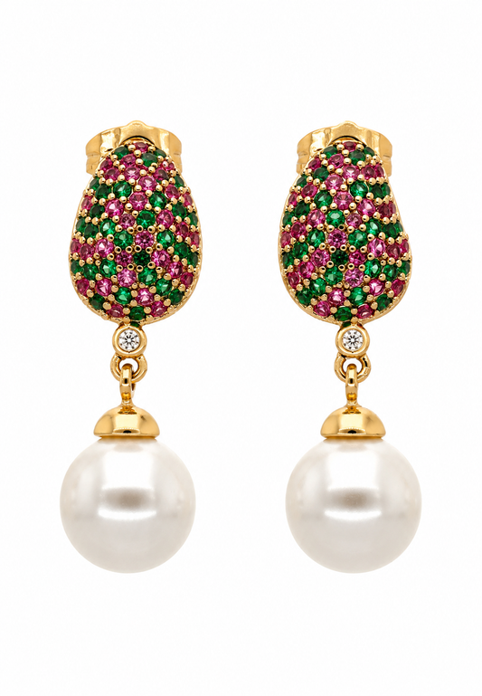 Maharani Pearl Drop Earrings